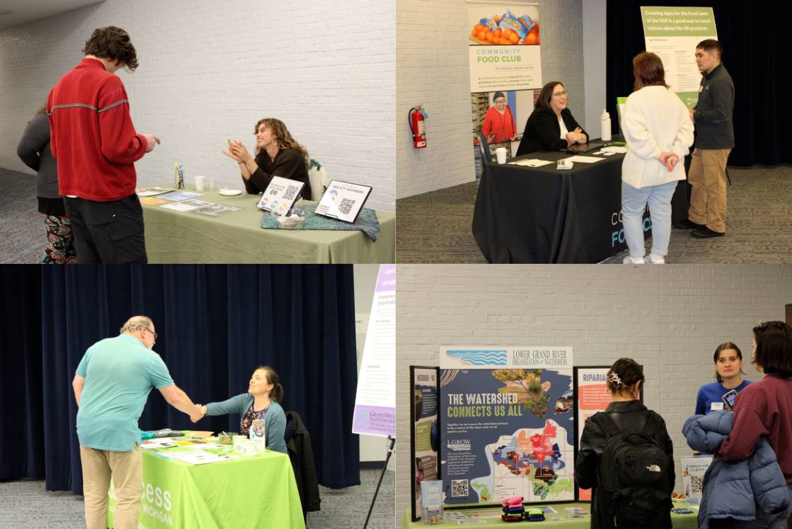 collage of tables at sustainability showcase